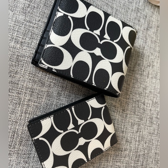 $99(NWT) Coach 3 in 1 Men Wallet In Signature Canvas - Picture 7 of 8